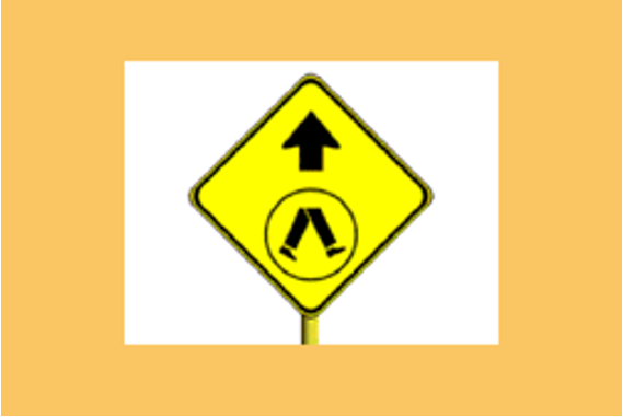 Pedestrian-crossing-ahead.-Slow-down-and-be-prepared-to-stop-12